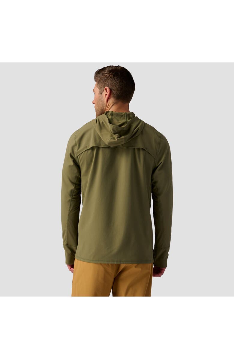 Backcountry Hybrid Tahoe Sun Hoodie - Men's, Alternate, color, Kalamata