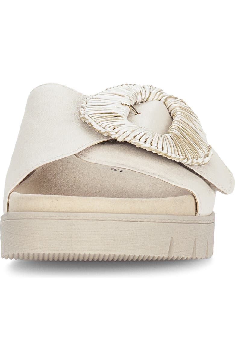 Gabor Platform Slide Sandal, Alternate, color, Panna