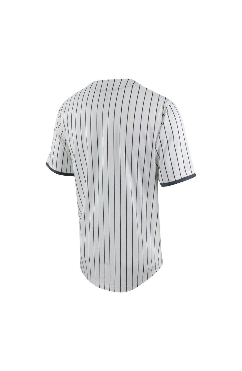Nike Men's Nike White/Gray Tennessee Volunteers Pinstripe Replica Full-Button Baseball Jersey, Alternate, color, 