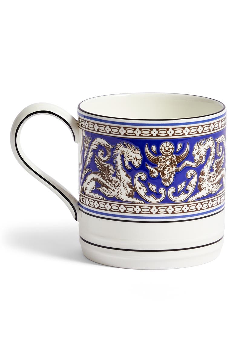 Wedgwood Florentine Bone China Mug, Alternate, color, Blue