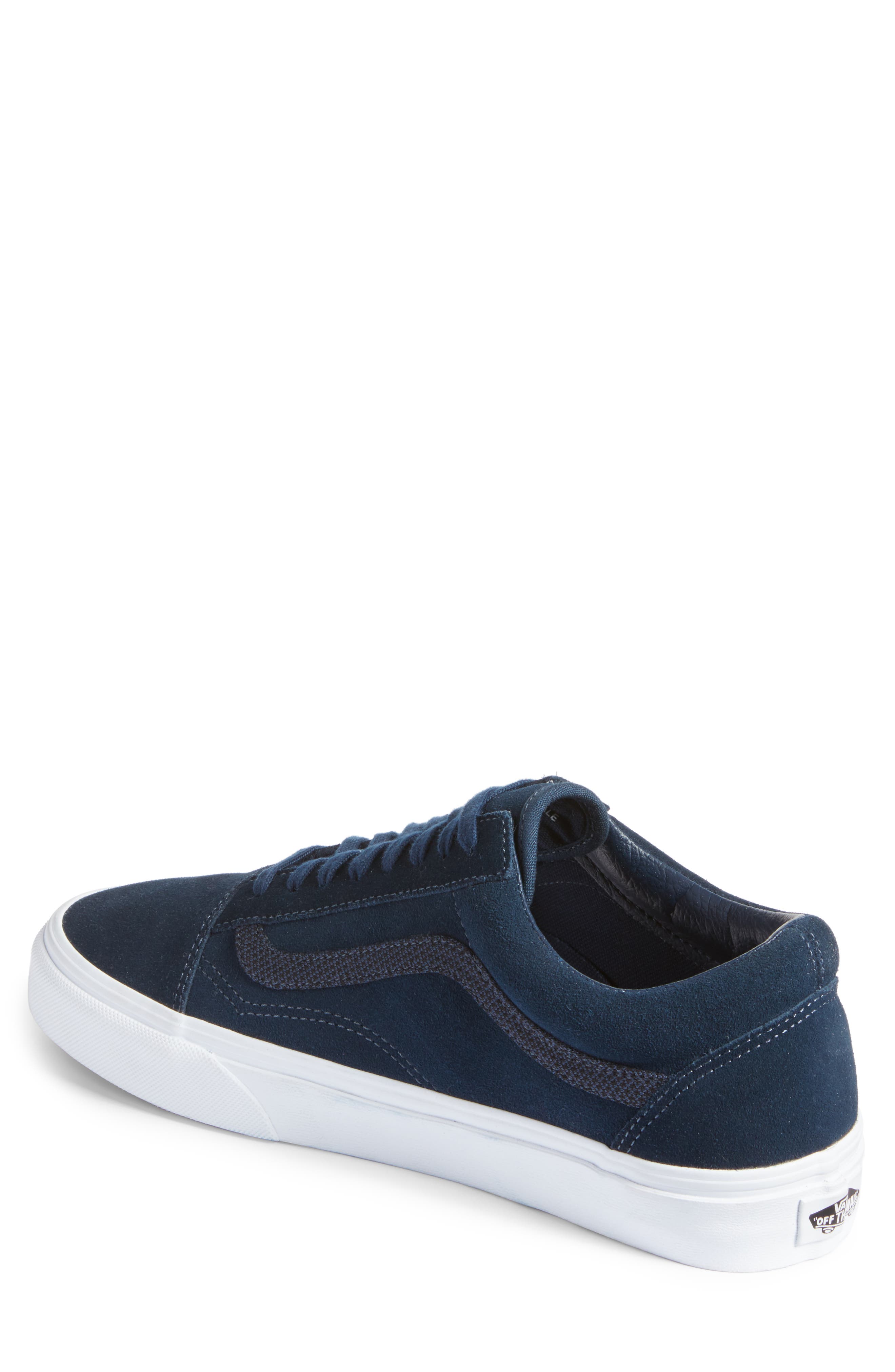 Old Skool Sneaker, Alternate, color, BLUE REFLECTOR SUEDE