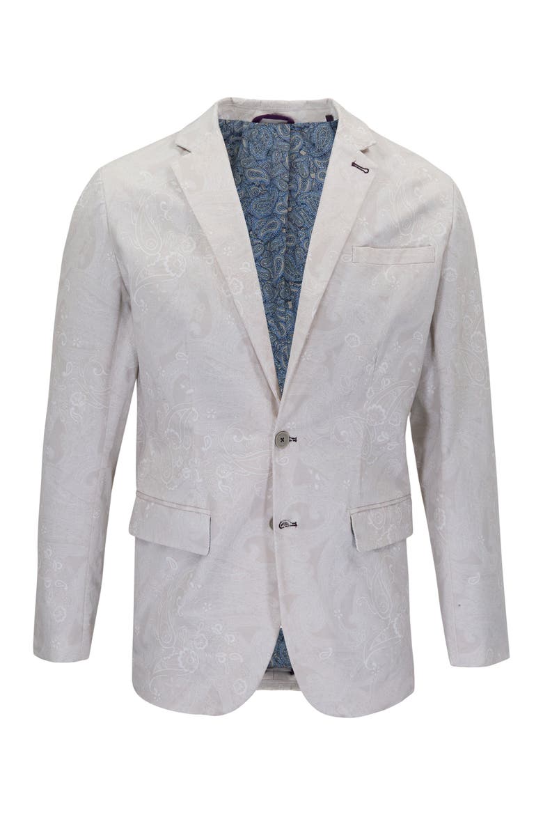 Paisley Explosion Mens Tailored Blazer, Alternate, color, Paisley Explosion Ivory