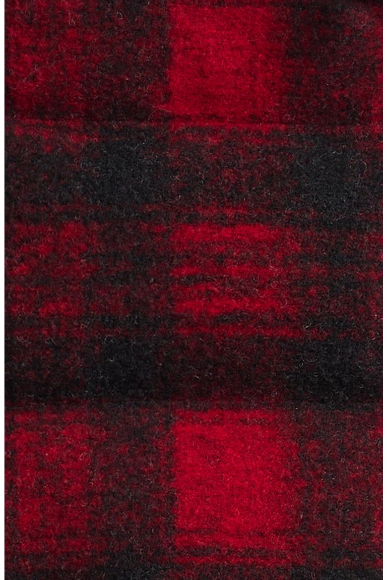 Kids' Laotari Plaid Down Vest, Alternate, color, RED