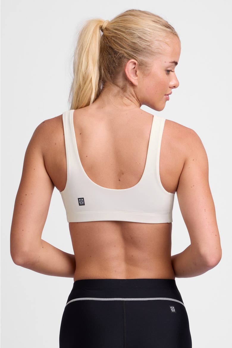 Arabella Sports Bra, Alternate, color, Vanilla