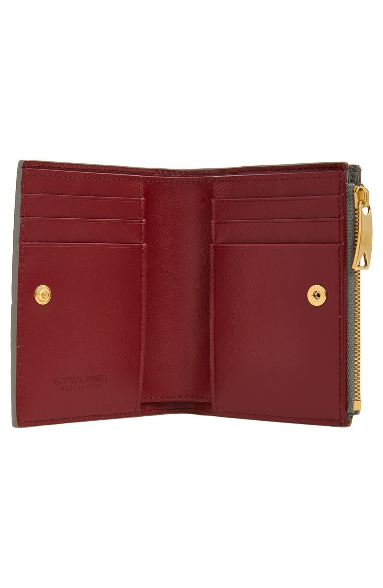 Bottega Veneta Portafoglia Leather Wallet, Alternate, color, Basalt/ Lava