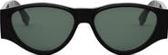 Fendi FF 55mm Oval Sunglasses