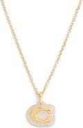 COACH Logo Pendant Necklace