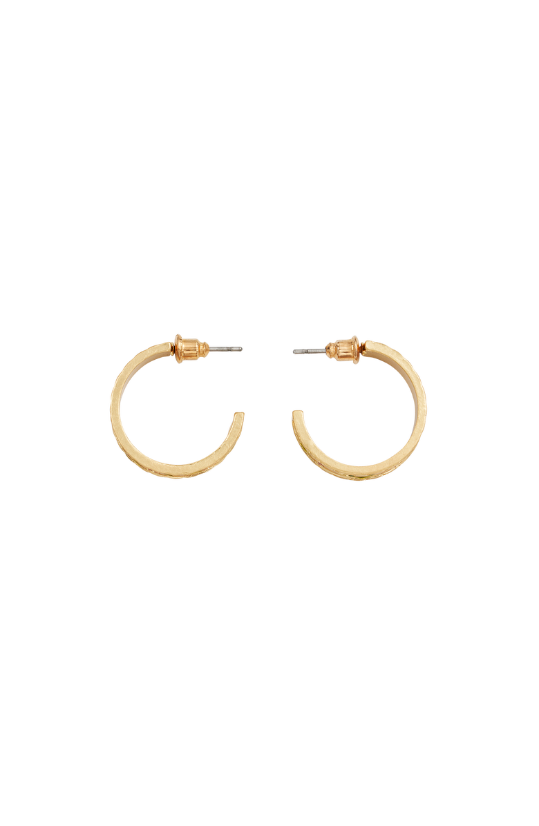 Fable England Blackberry Bramble Gold Hoop Earrings, Alternate, color, Gold
