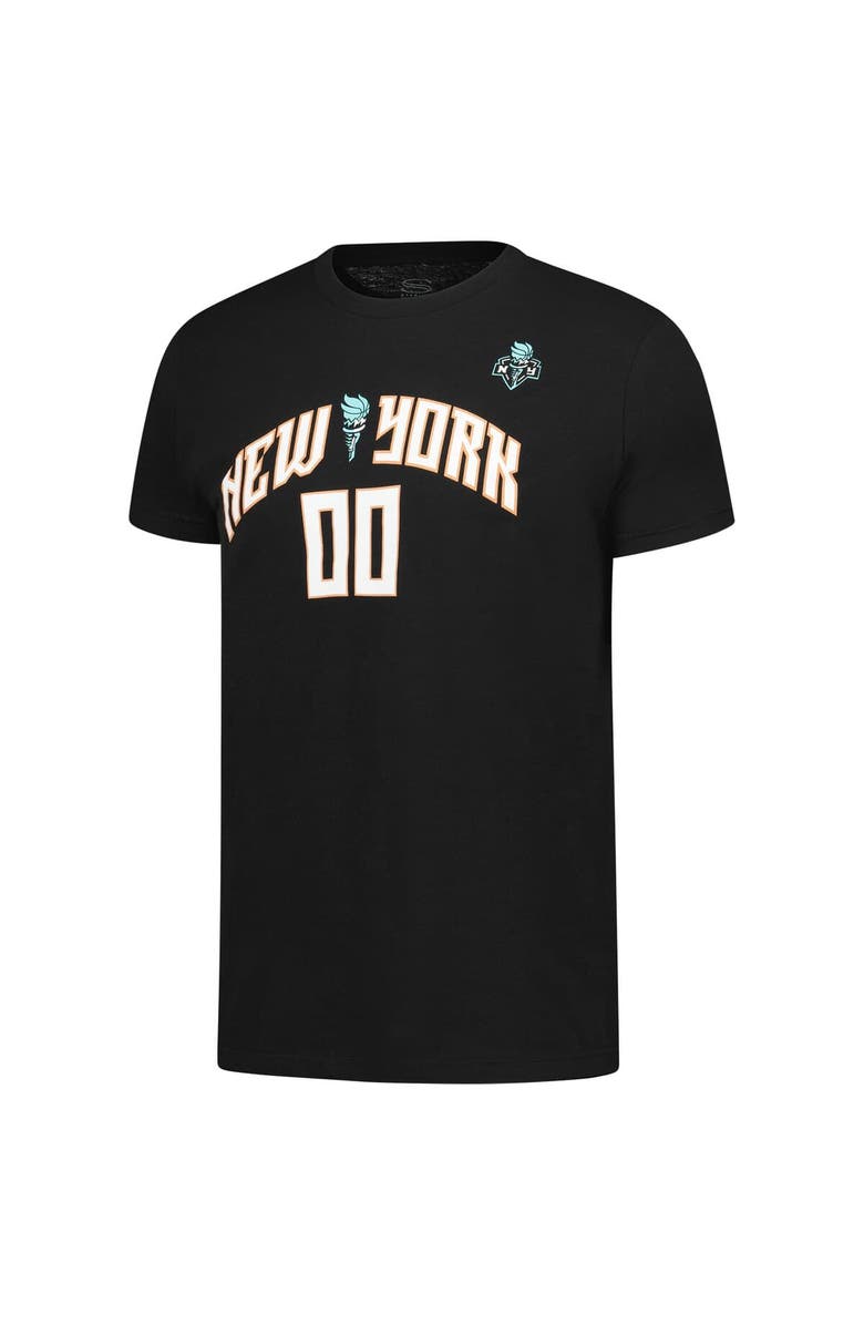 Stadium Essentials Unisex Stadium Essentials Black New York Liberty Ellie Mascot Name & Number T-Shirt, Alternate, color, Black
