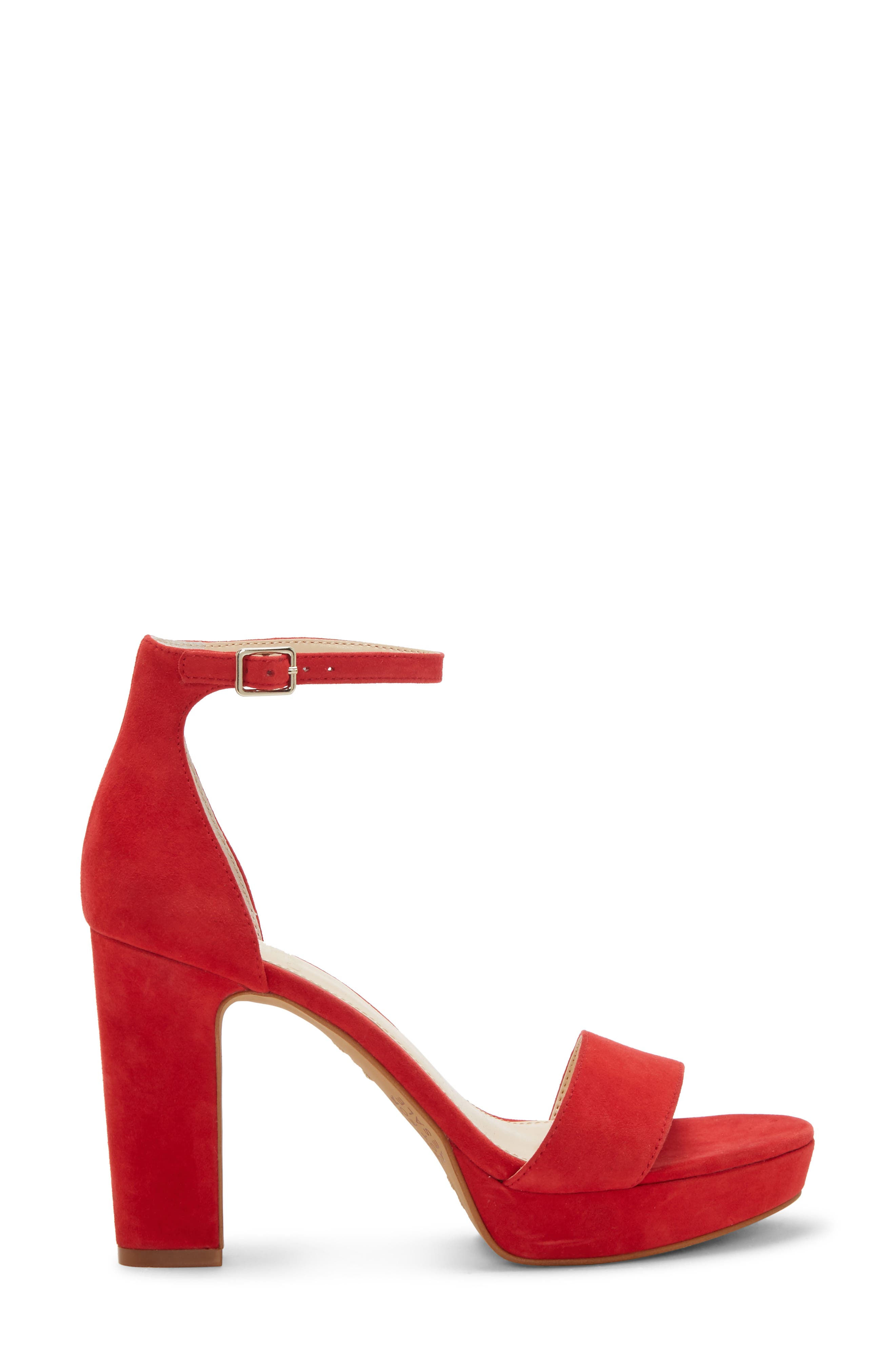 Sathina Sandal, Alternate, color, GLAMOUR RED SUEDE