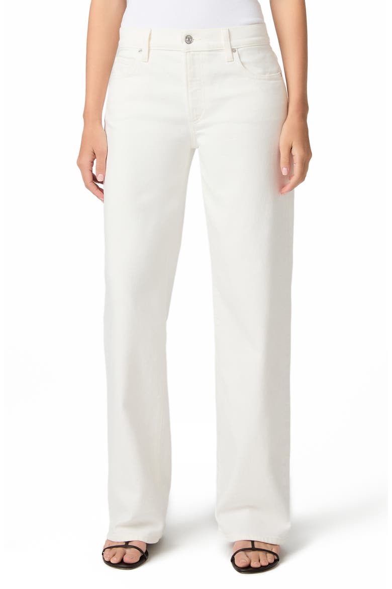 Dana Low Rise Relaxed Straight Leg Jeans, Main, color, TONAL ECRU