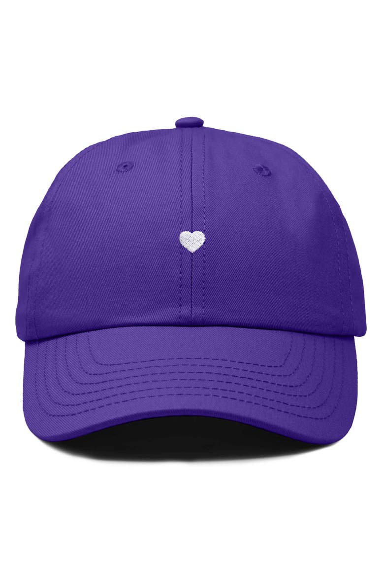 Lil Heart Dad Cap, Main, color, Purple