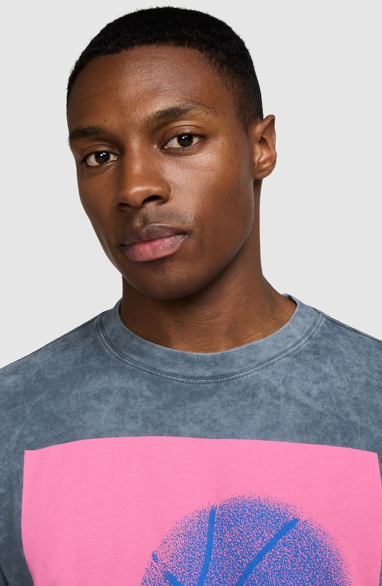 Nike Long Sleeve Graphic Basketball T-Shirt, Alternate, color, Anthracite