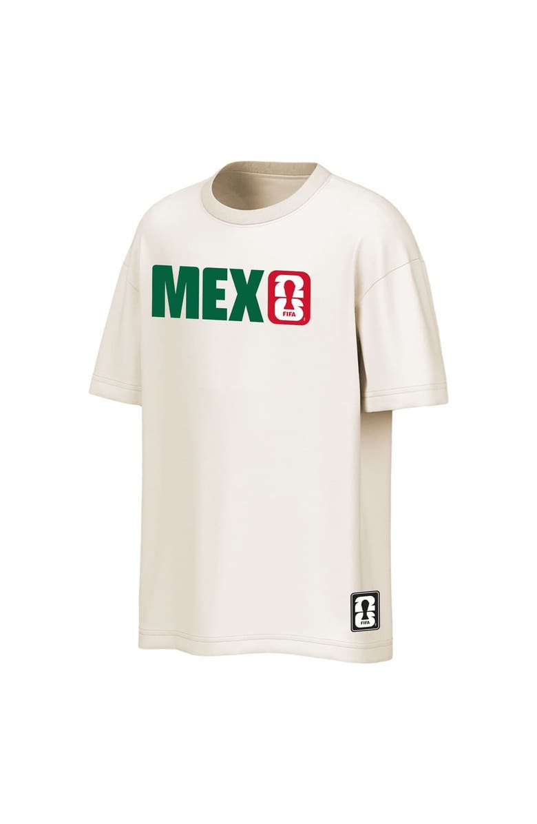 Outerstuff Men's Outerstuff Cream Mexico National Team FIFA World Cup 2026 Livery Oversized 2-Hit T-Shirt, Alternate, color, Cream