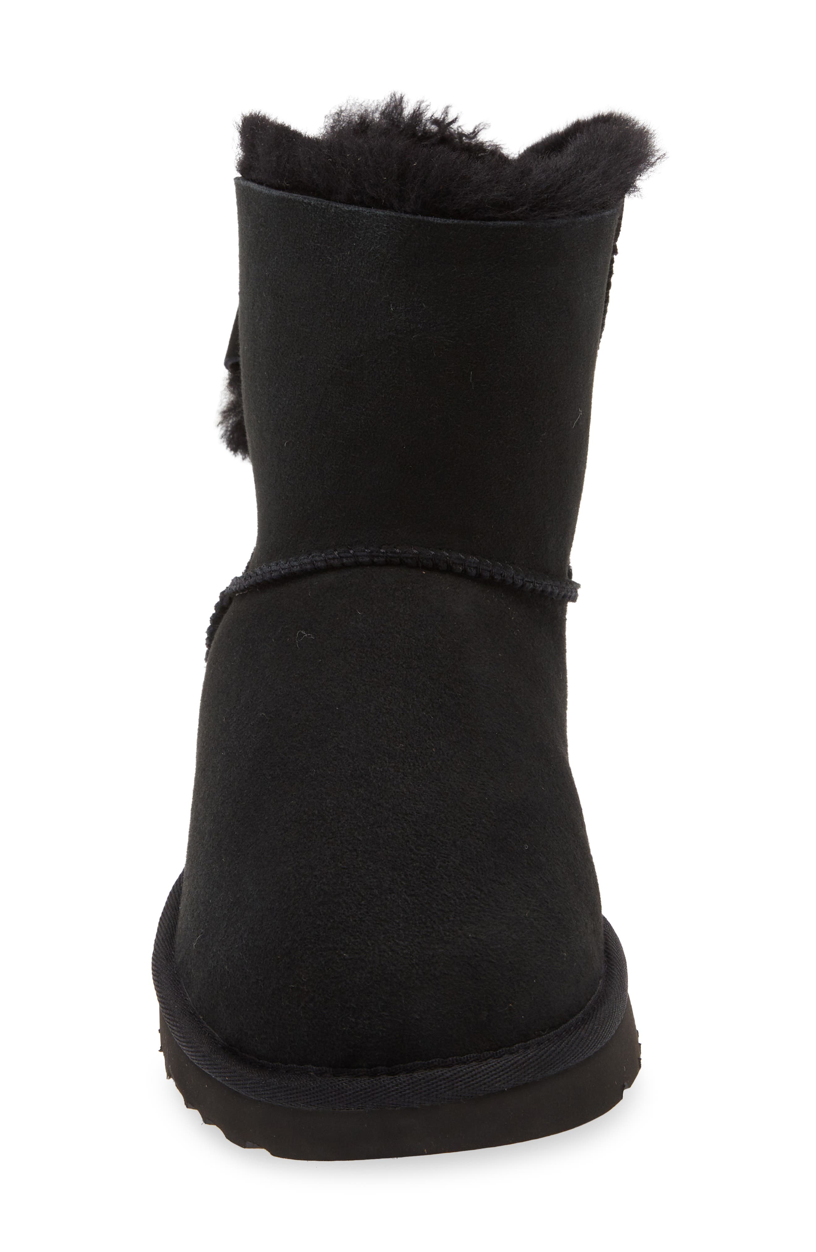 UGG<sup>®</sup> Classic Heritage Bow Genuine Shearling Bootie, Alternate, color, 