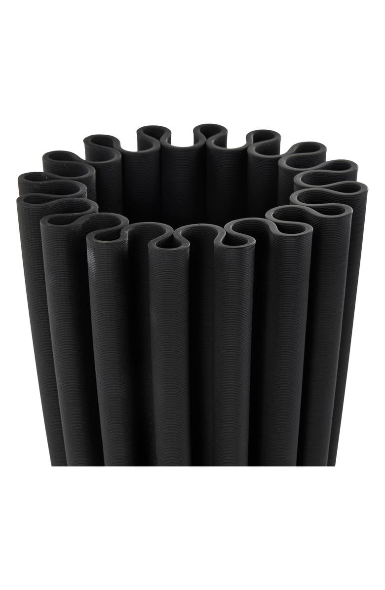 VIVIAN LUNE HOME Ceramic Vase, Alternate, color, Black