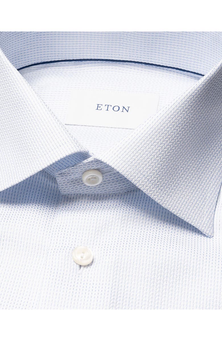 Eton Contemporary Fit Micropattern Cotton Dobby Dress Shirt, Alternate, color, 