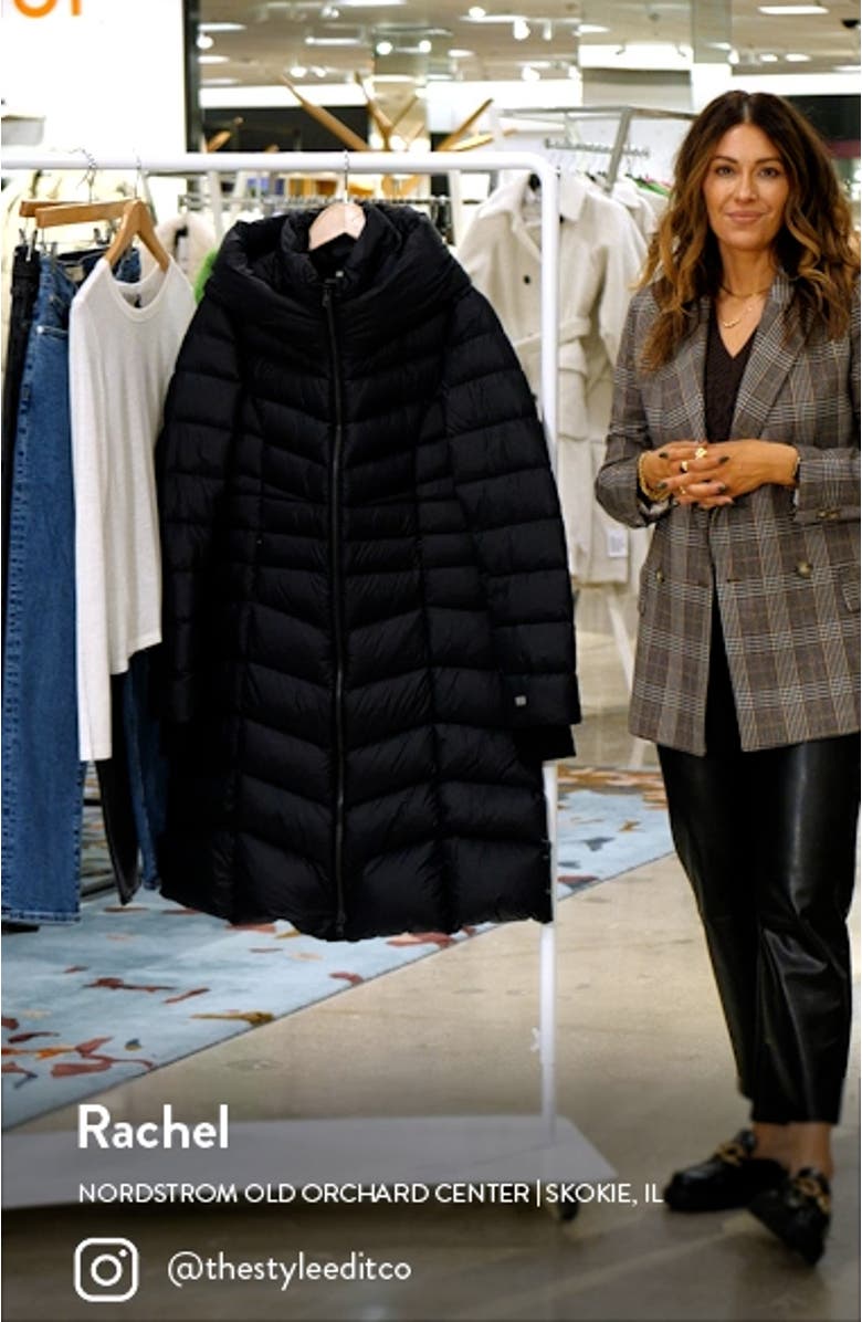 Lita Water Repellent 700 Fill Power Down Recycled Nylon Puffer Coat, sales video thumbnail