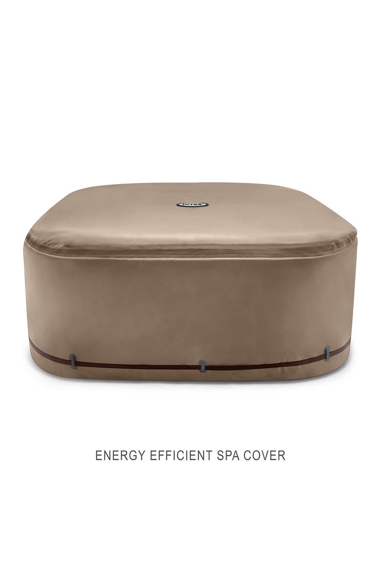 Intex Purespa Chevron Deluxe 6Person Inflatable Hot Tub, 77" Square, Jets, Alternate, color, 