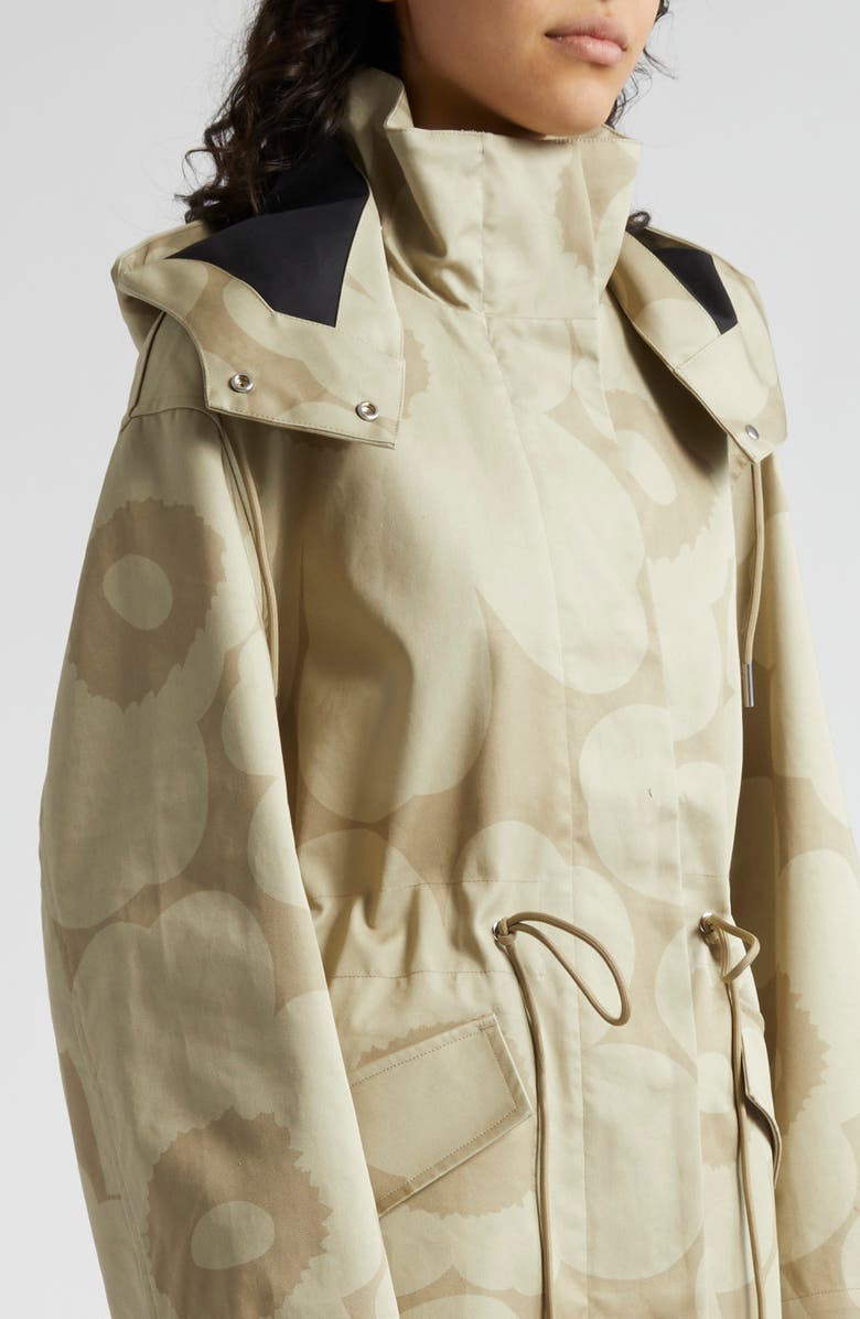 Marimekko Kerta Unikko Organic Cotton Rain Coat, Alternate, color,