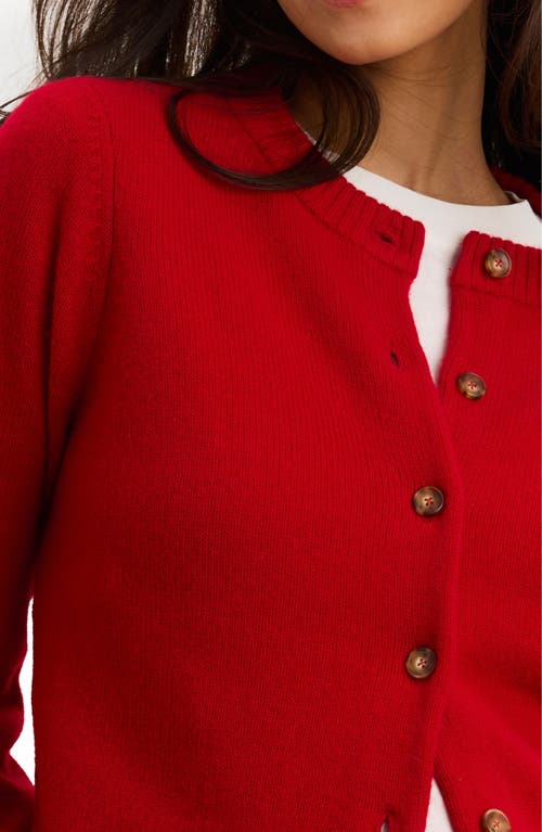 Hatch The Celine Contour Cardigan In Red