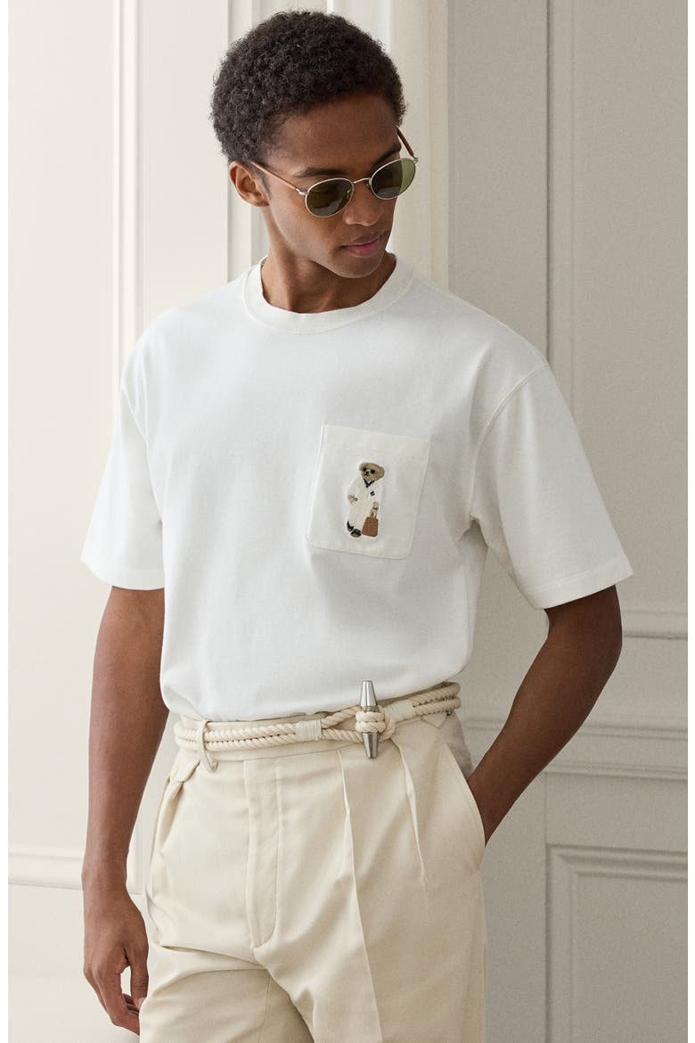 Relaxed Fit Polo Bear T-Shirt, Alternate, color, DECKWASH WHITE
