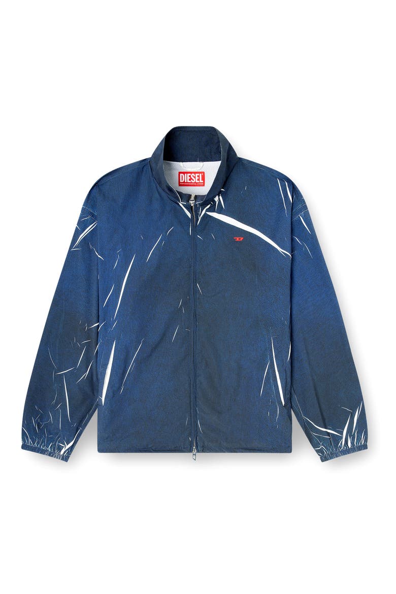 Garment Printed Jacket, Alternate, color, INDIGO/ BLUE