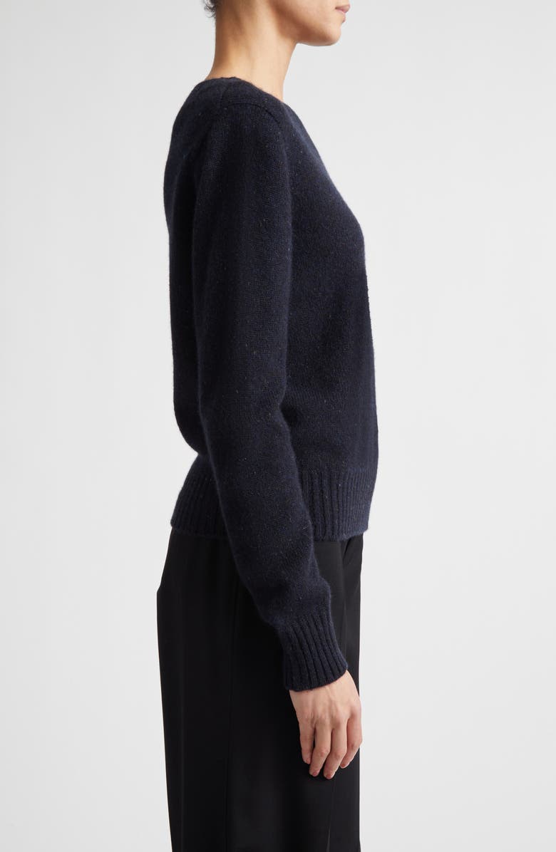 Johnstons of Elgin Cairn Donegal Cashmere Crewneck Sweater, Alternate, color, Northscape Donegal