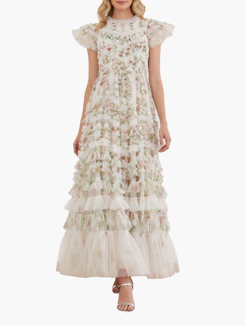 Colette'S La Vie En Rose Round Neck Gown