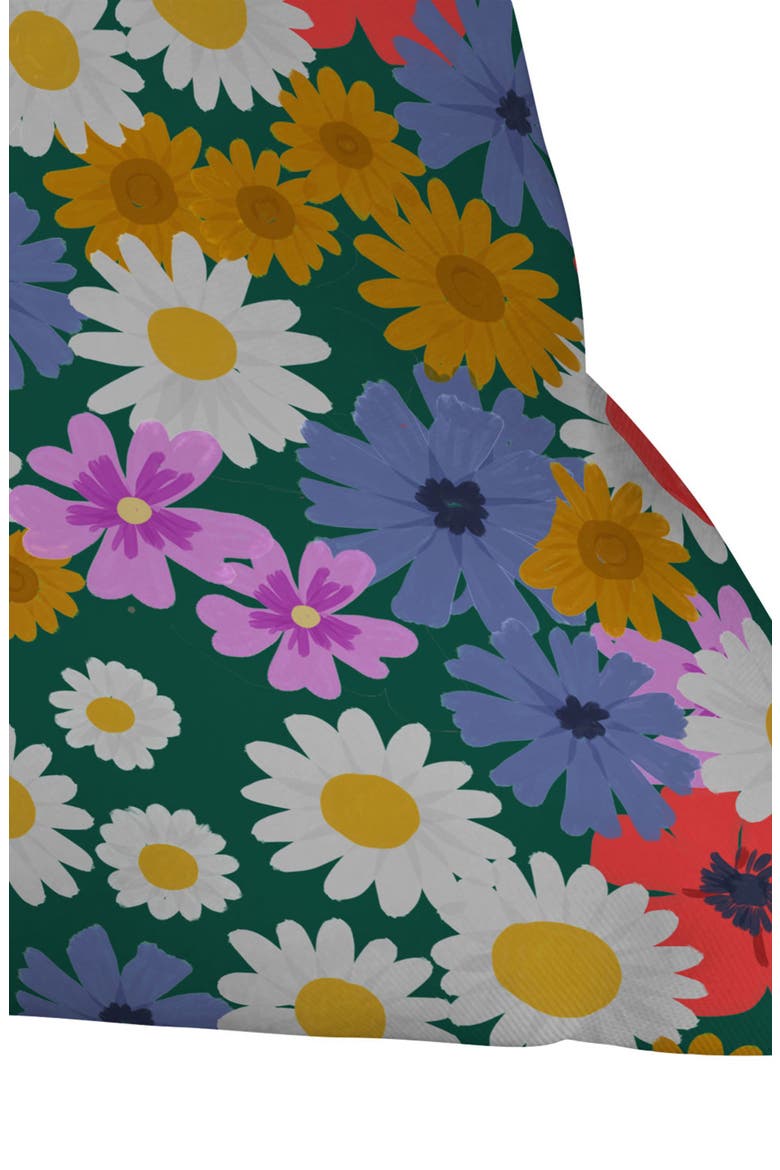 Meadow Wildflowers Accent Pillow, Alternate, color, GREEN