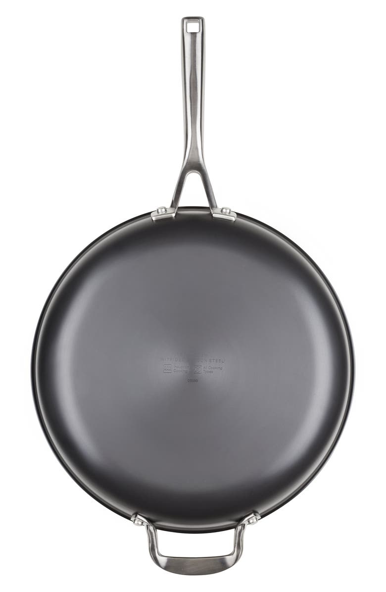 KITCHENAID Nitro Carbon Steel 12-Inch Fry Pan with Helper Handle, Alternate, color, Gray