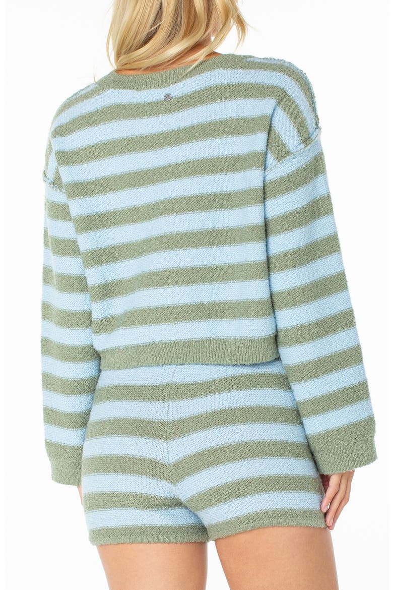 Swell Season Stripe Sweater, Alternate, color, OIL GREEN
