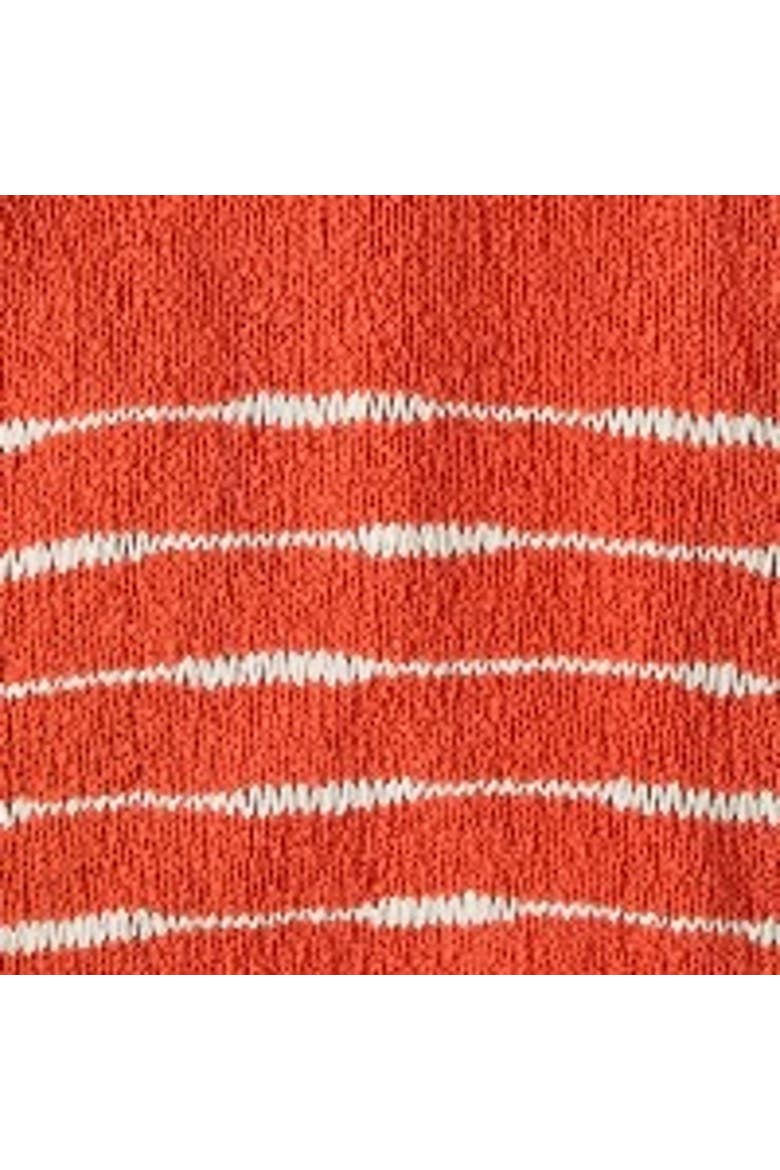 Drop Stitch Breton Sweater, Alternate, color, BURNT ORANGE