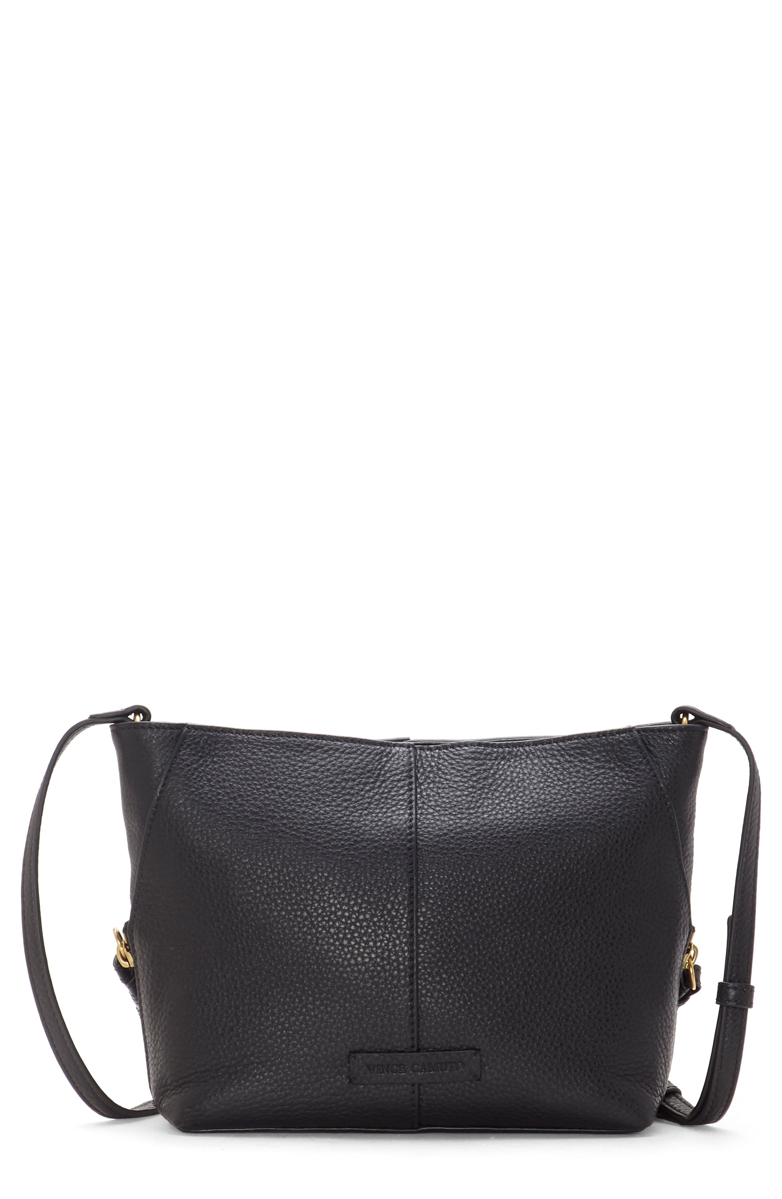 Vince Camuto Cory Leather Crossbody Bag, Main, color, 
