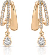 Ettika Triple Row Hoop Earrings