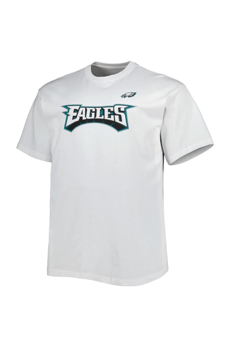 Men's Fanatics Branded White Philadelphia Eagles Big & Tall Hometown Collection Hot Shot T-Shirt, Alternate, color, White
