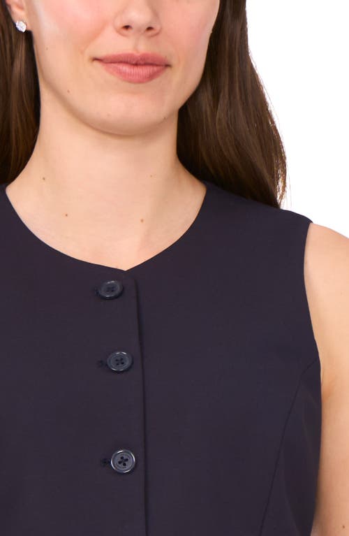 Halogen ® Button-up Vest In Blue
