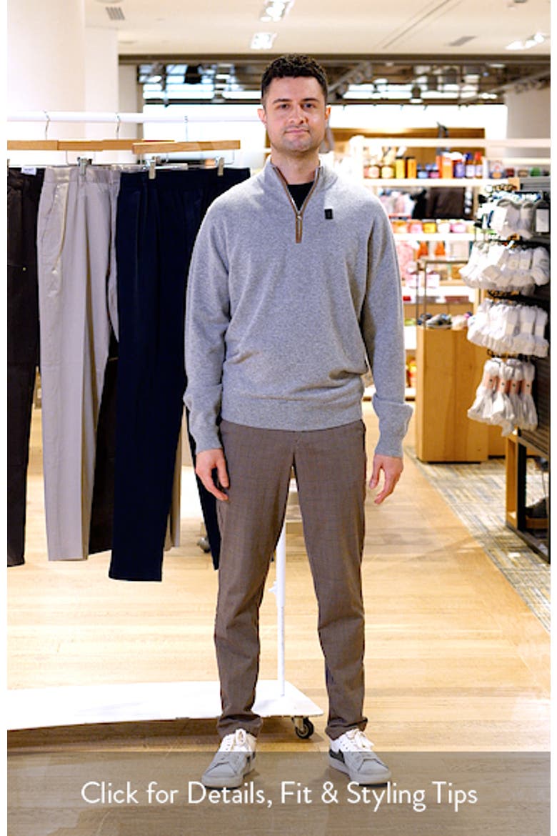 Crown Crafted Artisan Flex Cashmere Blend Quarter Zip Sweater video