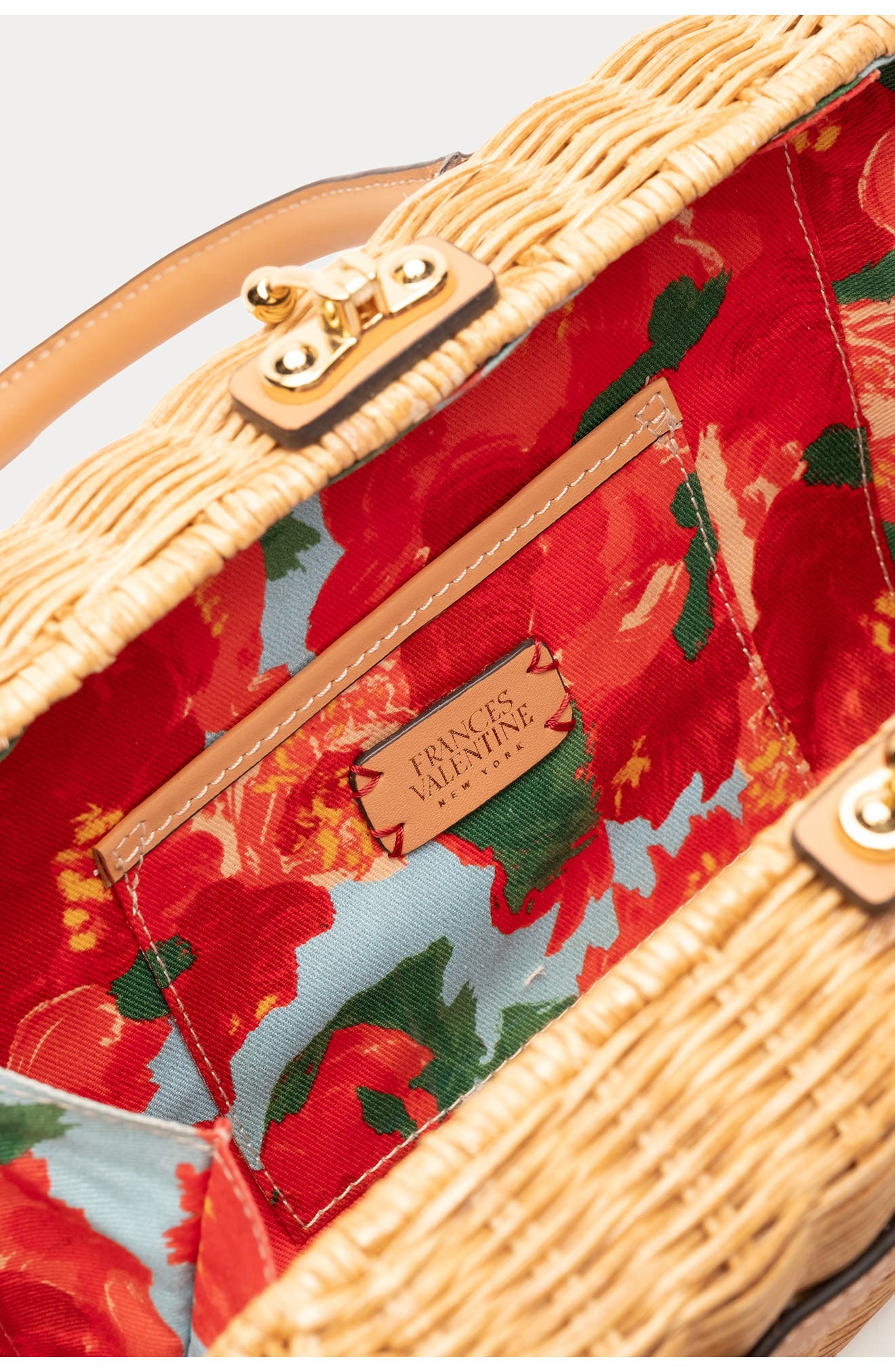 Frances Valentine Lady Basket Wicker Handheld Bag, Alternate, color, Toast
