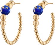 EDEN PRESLEY Beaded Hoop Earrings