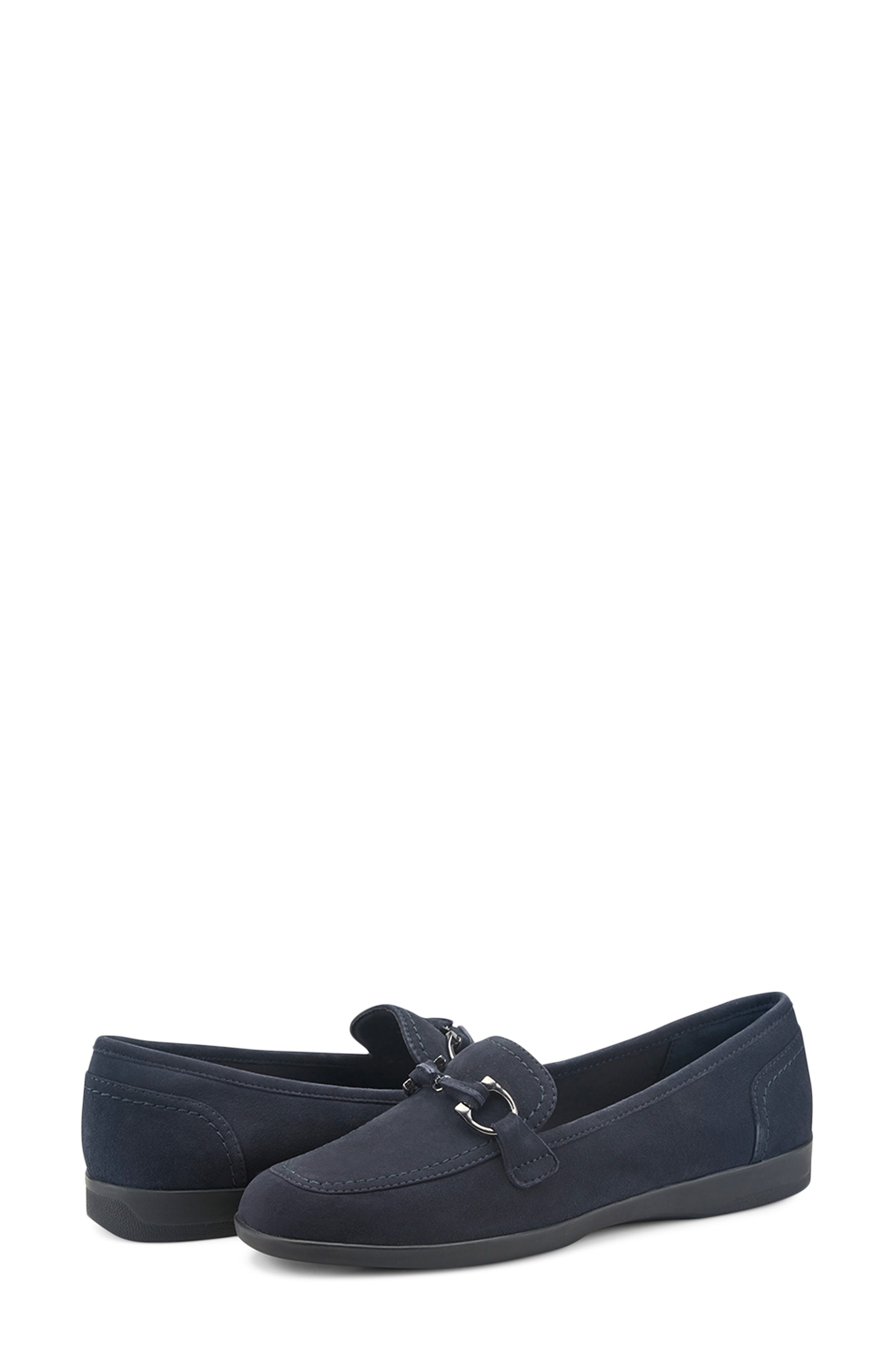 Davilla Loafer, Alternate, color, DARK BLUE SUEDE