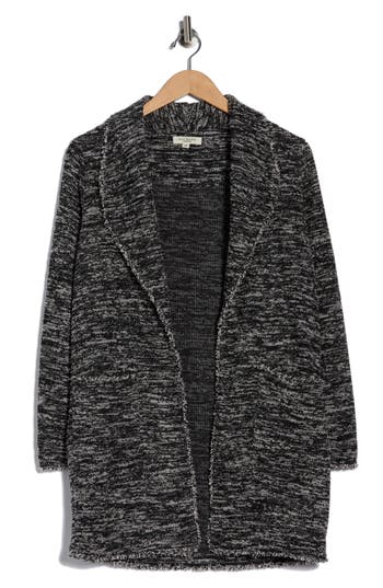 Max Studio Tweed Longline Jacket In Multi
