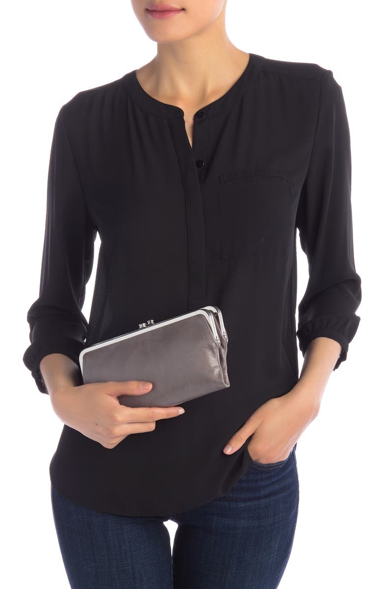 HOBO Lauren Leather Wallet, Alternate, color,