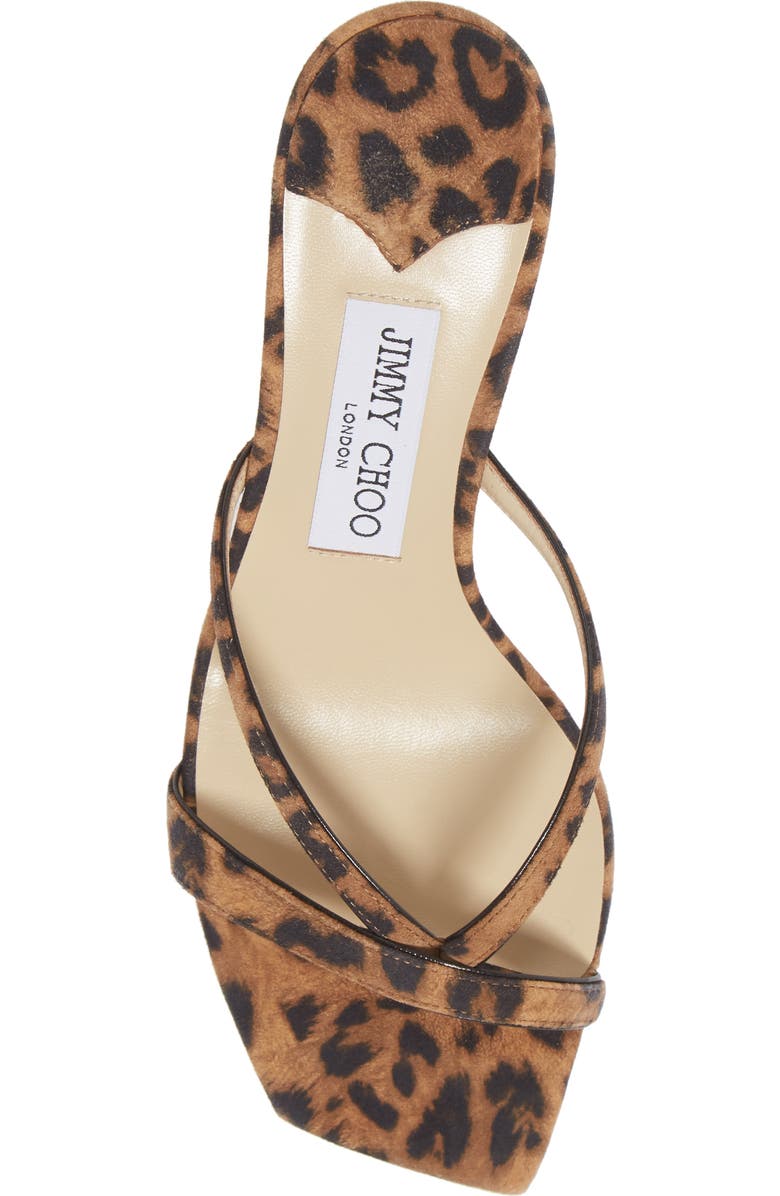 Jimmy Choo Maelie Leopard Print Sandal, Alternate, color,