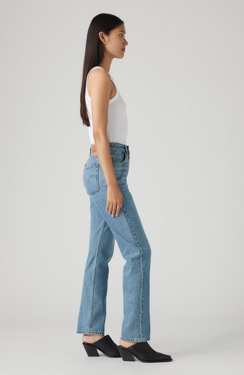 Levi's<sup>®</sup> 501<sup>®</sup> Stitch Detail High Waist Straight Leg Jeans, Alternate, color,
