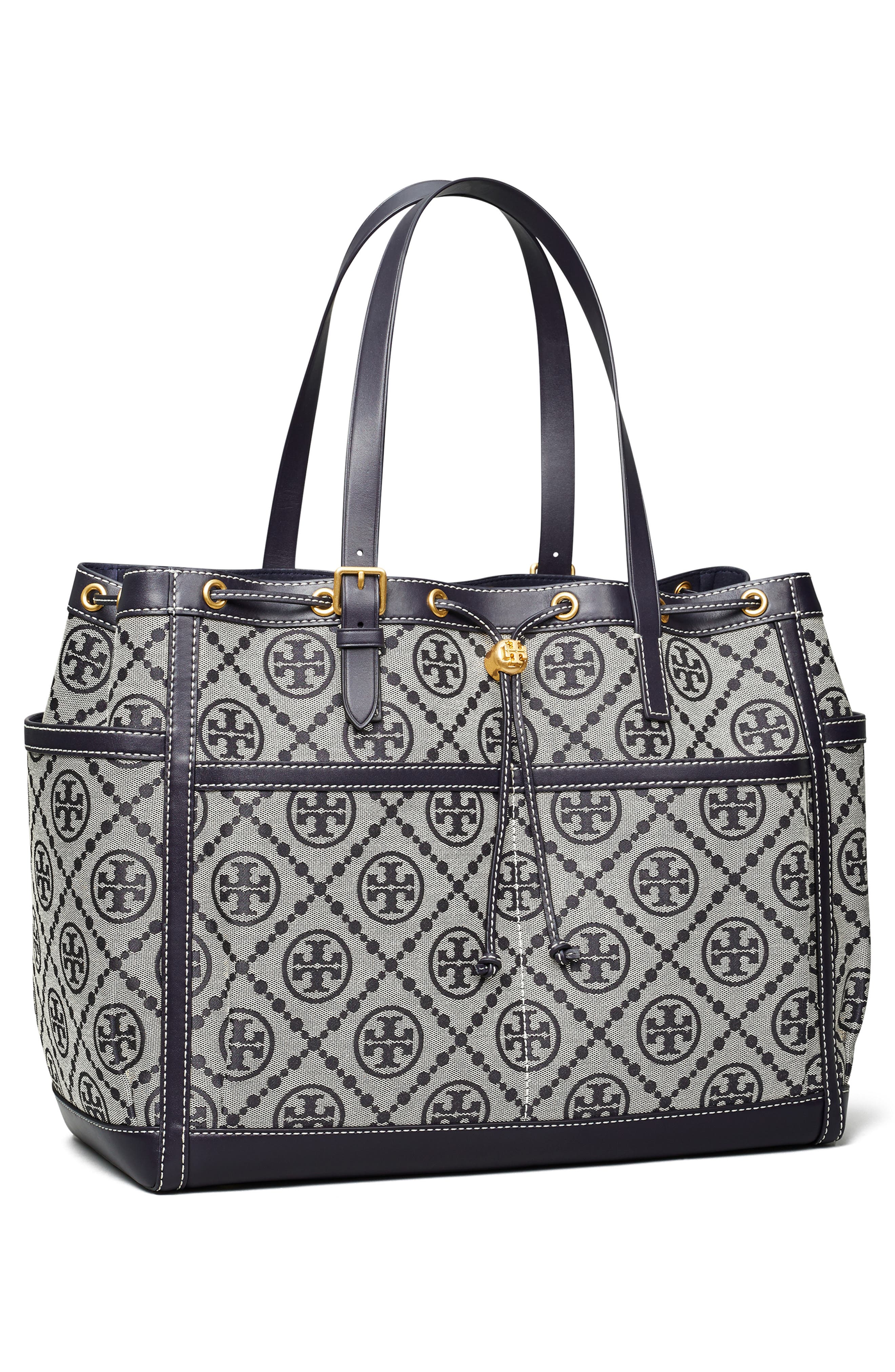 Tory Burch T-Monogram Jacquard Tote, Alternate, color, 
