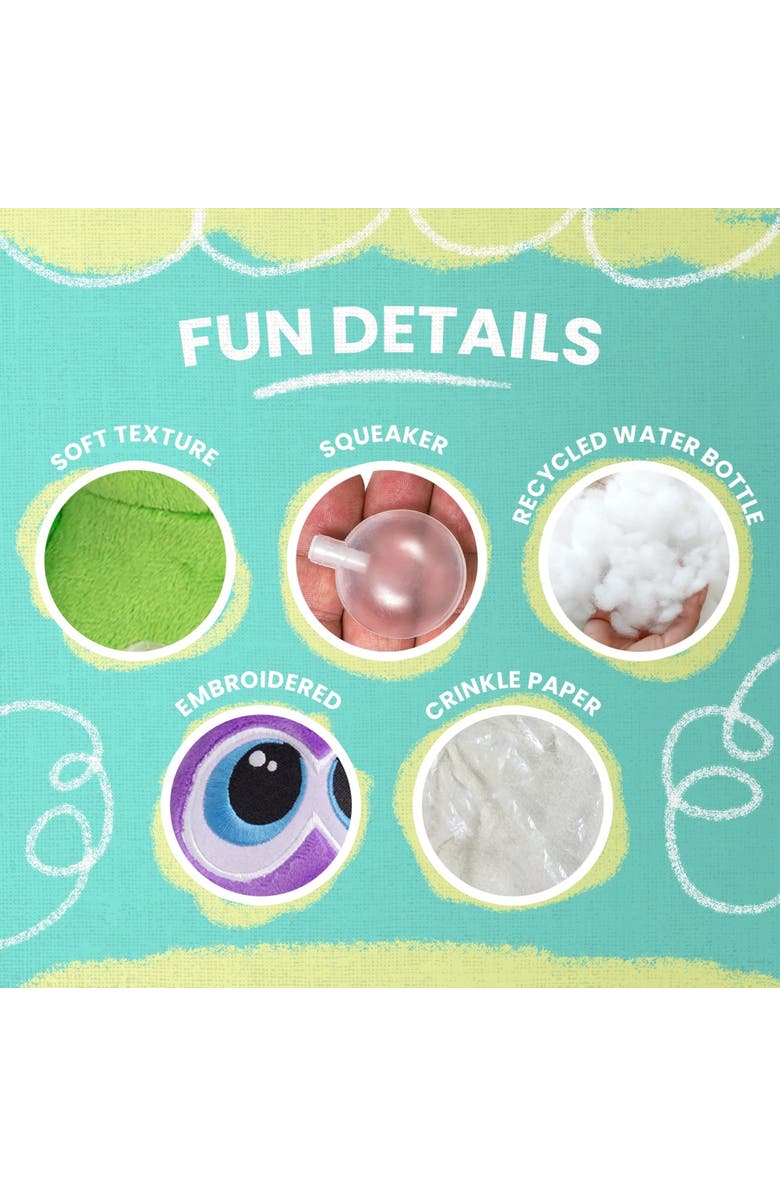 SnugArooz 3 Pack Plush Dog Toys, Alternate, color, Multicolored