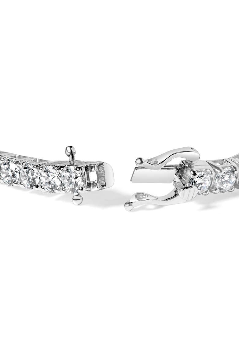 14K White Gold 12.00 Cttw Lab Grown Round Diamond Classic Tennis Bracelet, Alternate, color, White