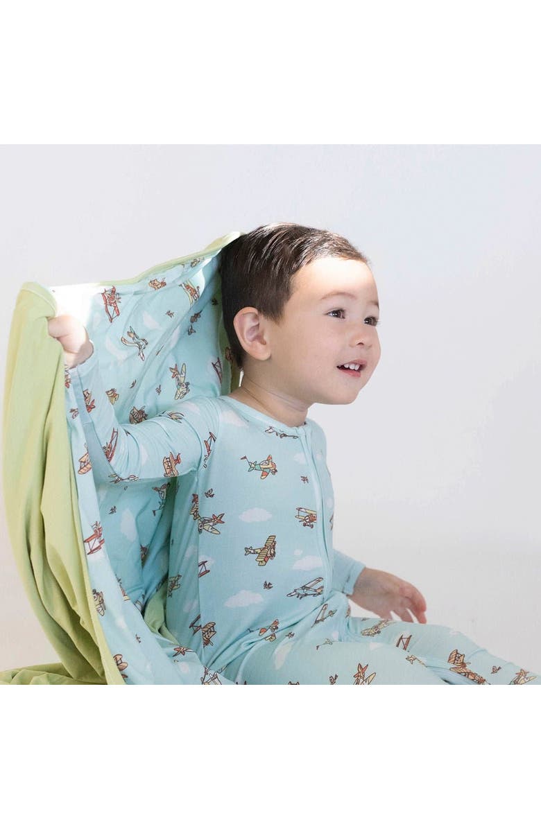 Bellabu Bear Baby Vintage Airplanes Convertible Footie, Alternate, color, Vintage Airplanes