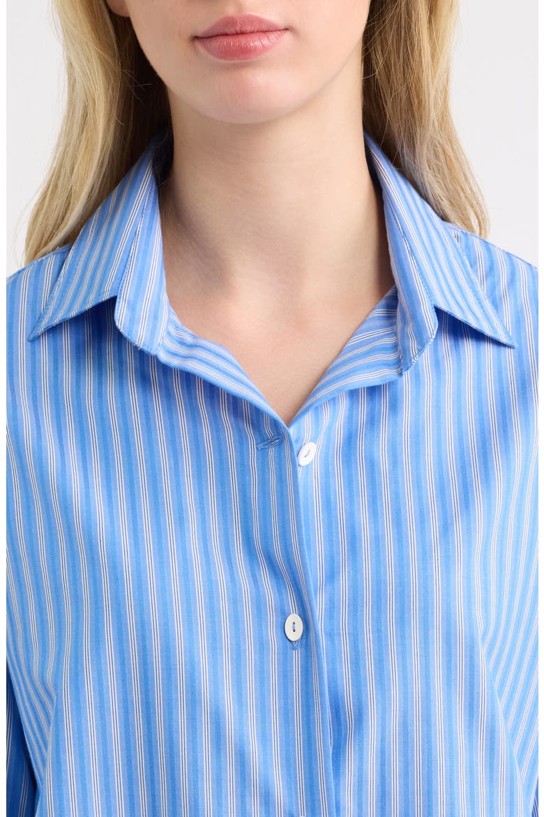 En Vau Oversized Striped Cotton Shirt, Alternate, color, JOAO STRIPE AZULEJO BLUE